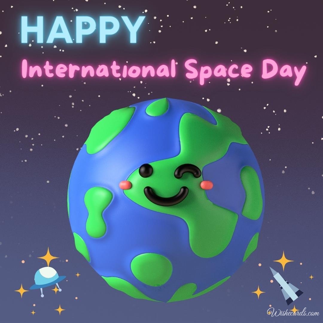 Funny International Space Day Ecard