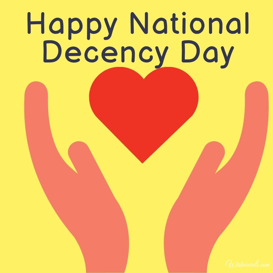Funny National Decency Day Ecard
