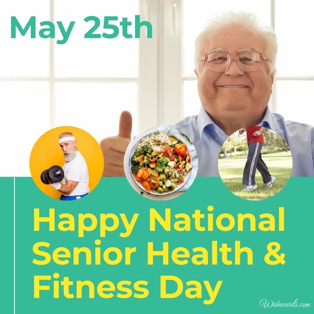 Funny National Senior Health & Fitness Day Ecard