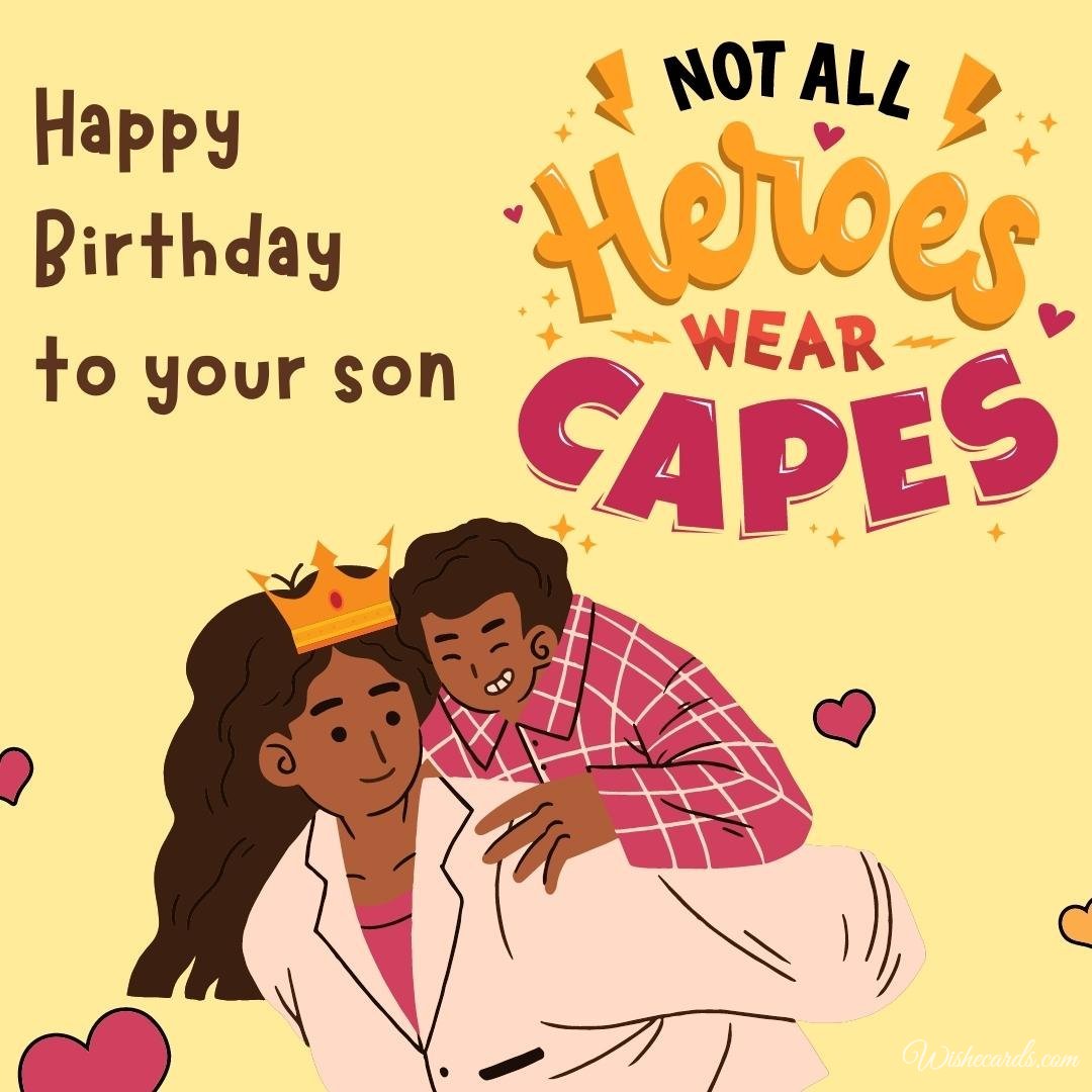 Funny Son Birthday Ecard For Mother