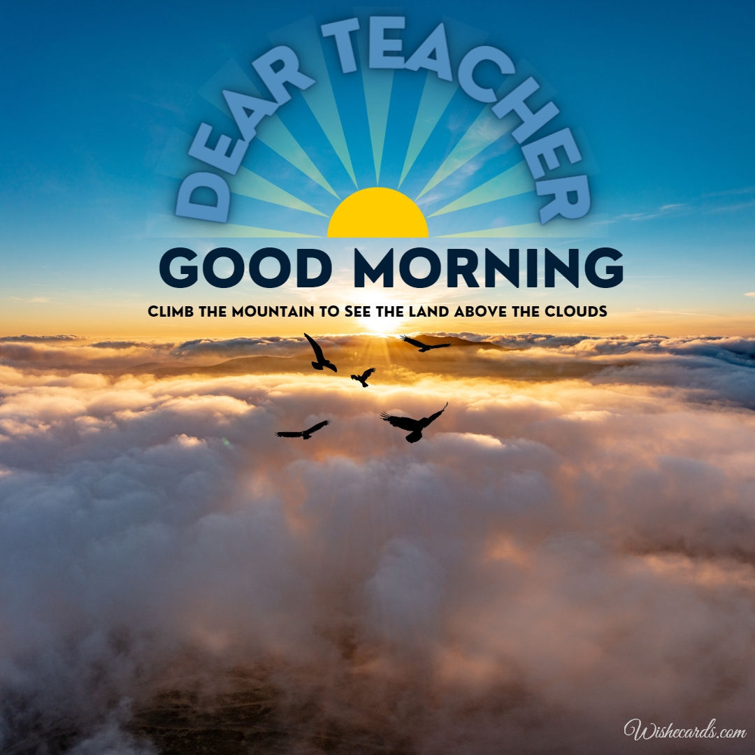 Morning Images for Teacher