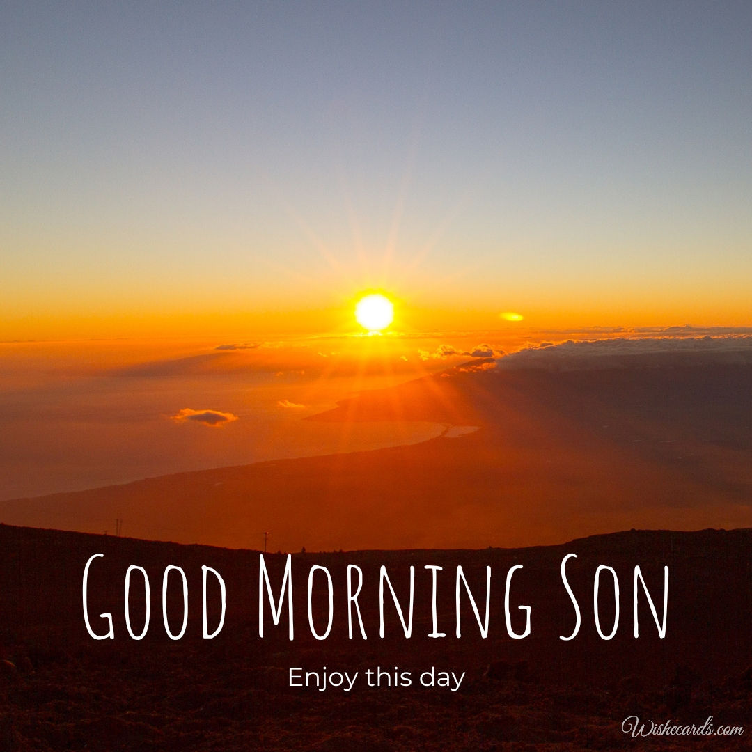 Good Morning Son Picture