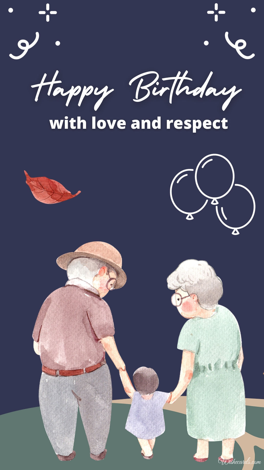 Greeting Card for Grandparents Birthday
