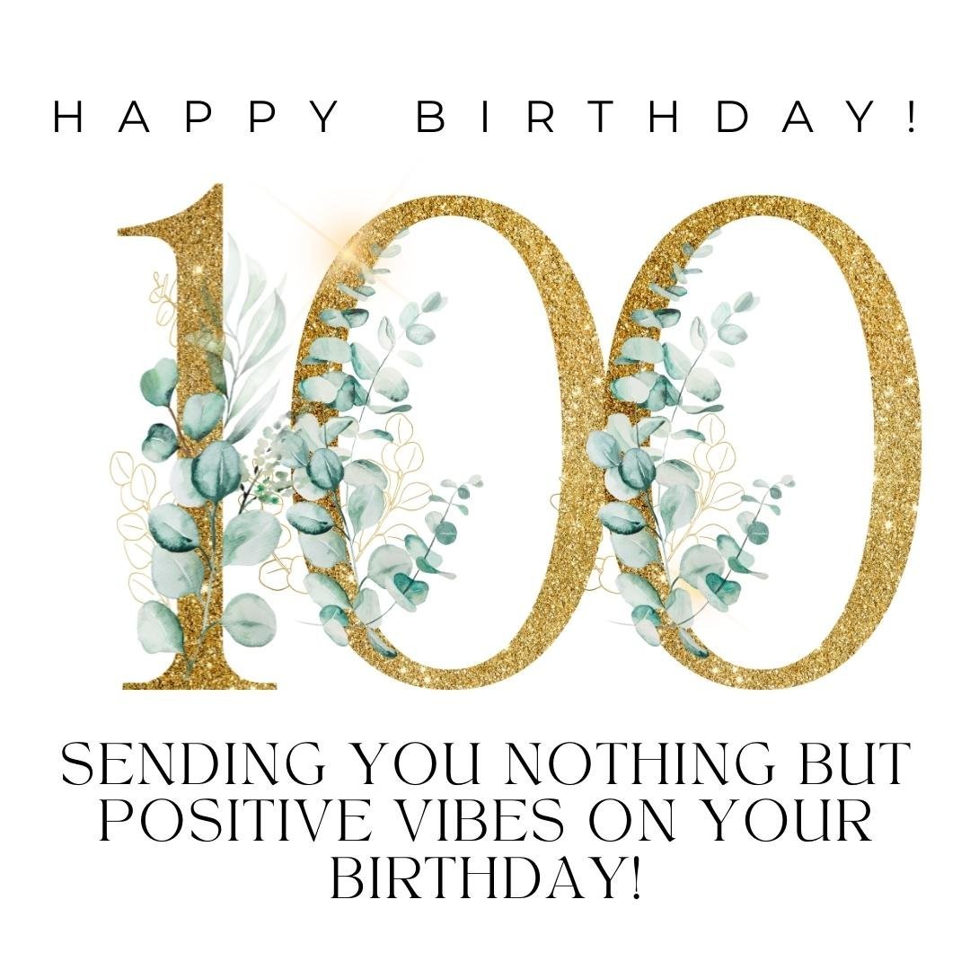 Happy 100th Birthday Wish Ecard
