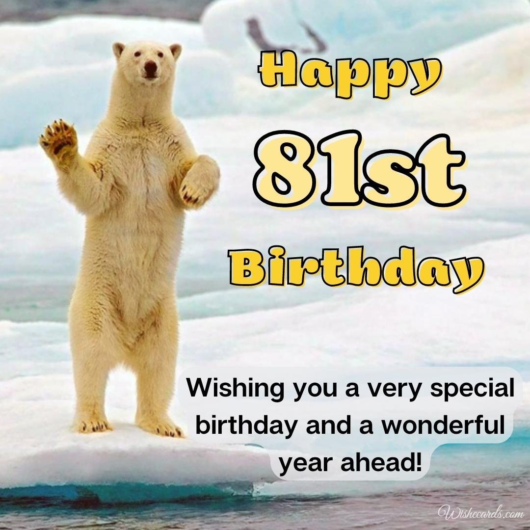 Happy 81st Birthday Card