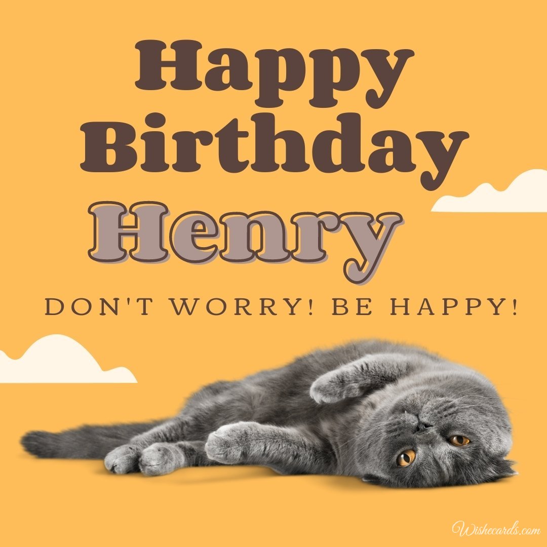 Happy Bday Ecard for Henry
