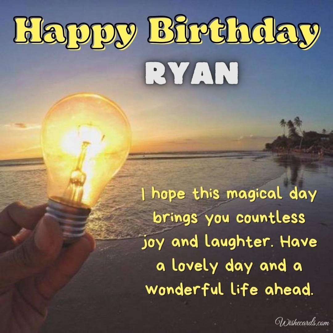 Happy Bday Ecard For Ryan