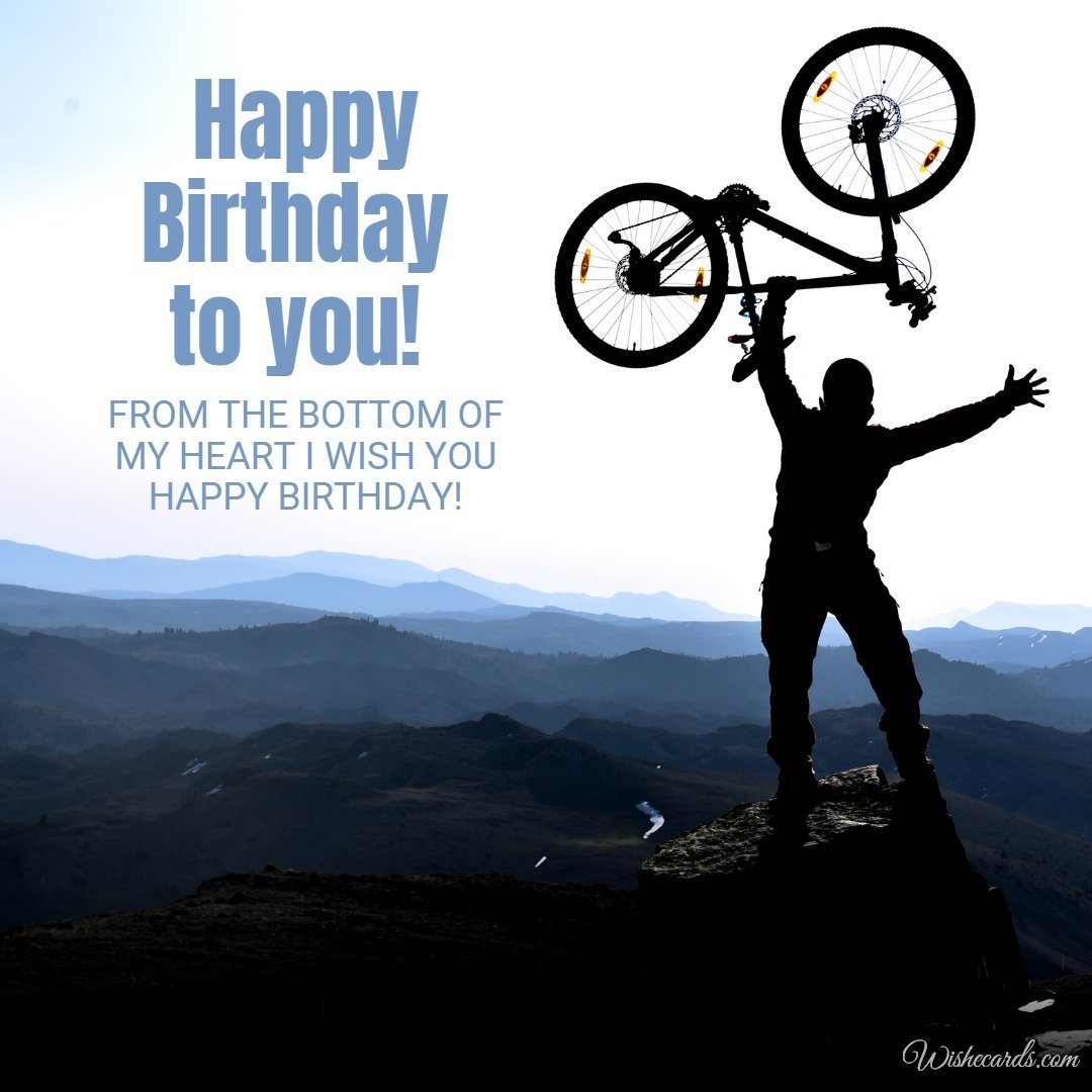 Happy Birthday Cards for Cyclist