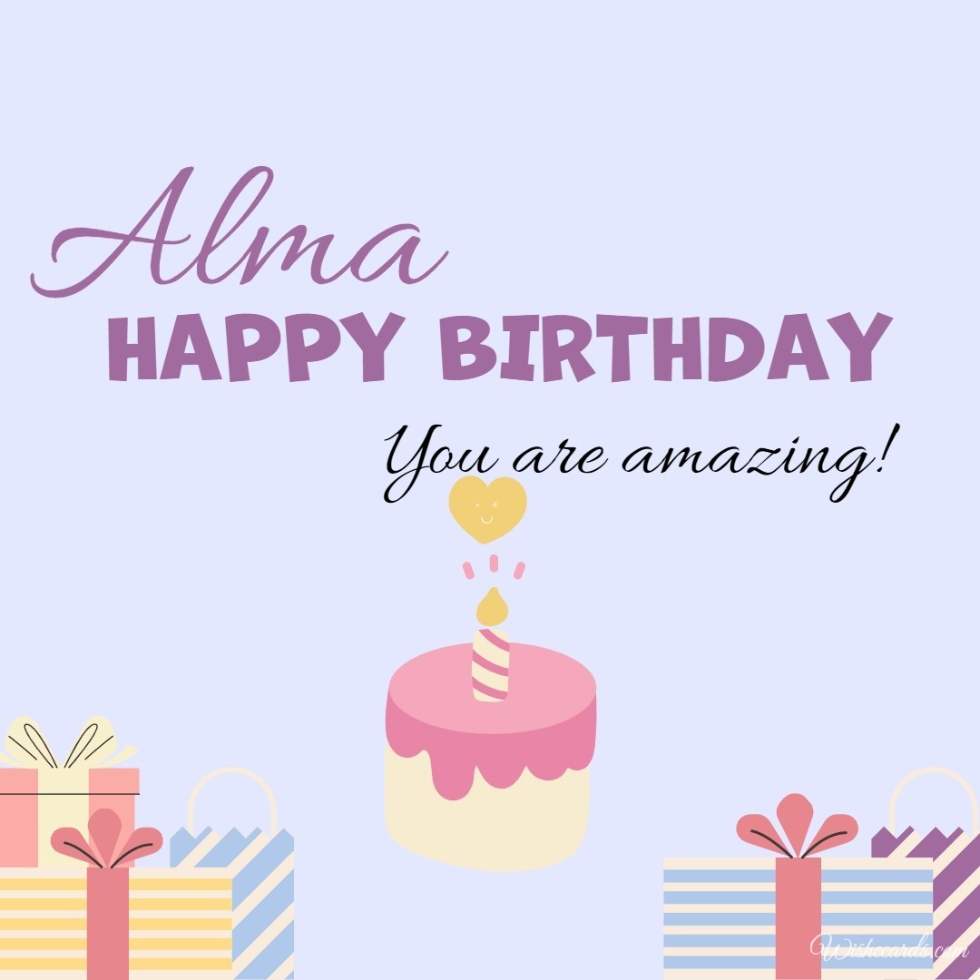 Happy Birthday Alma Image