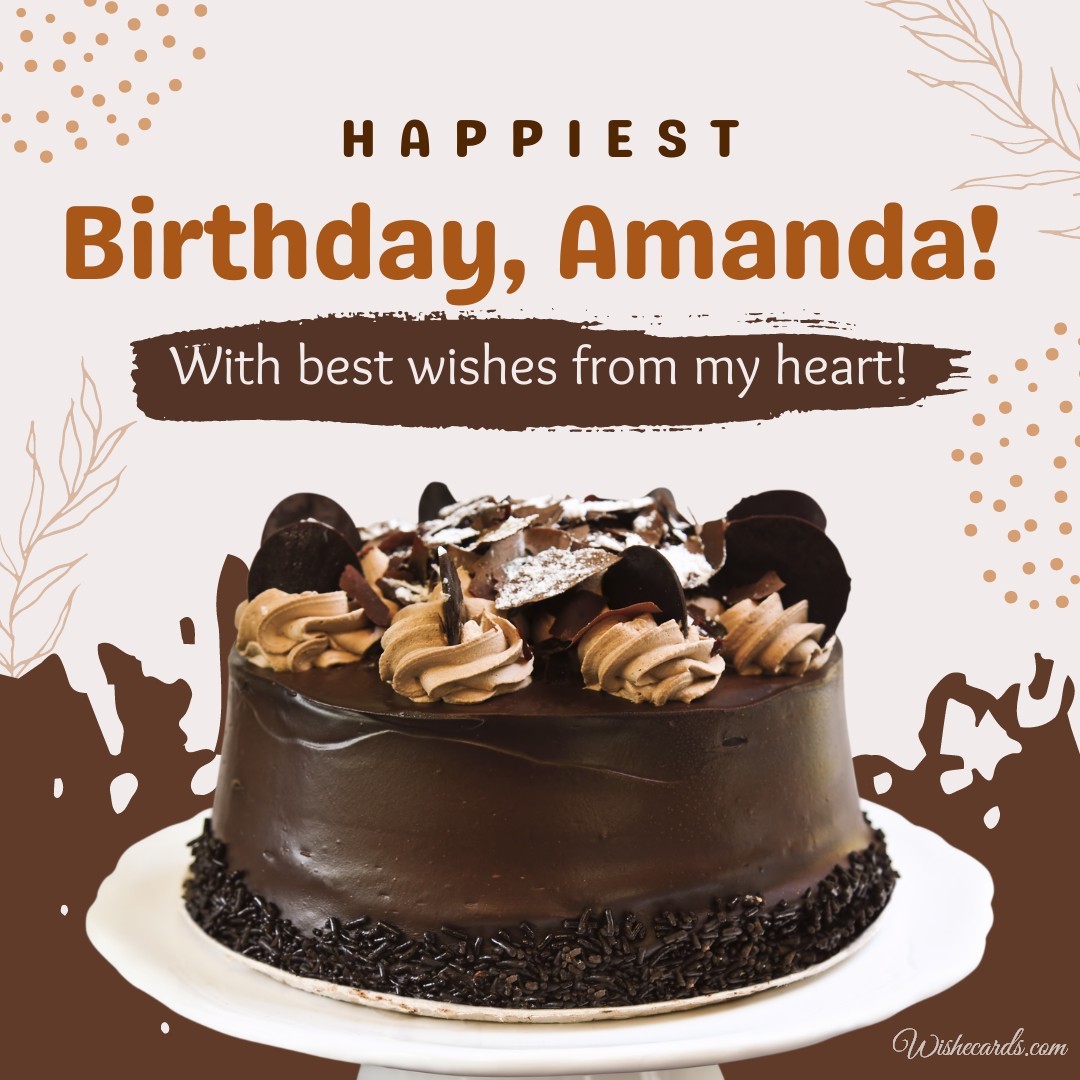 Happy Birthday Amanda Cake