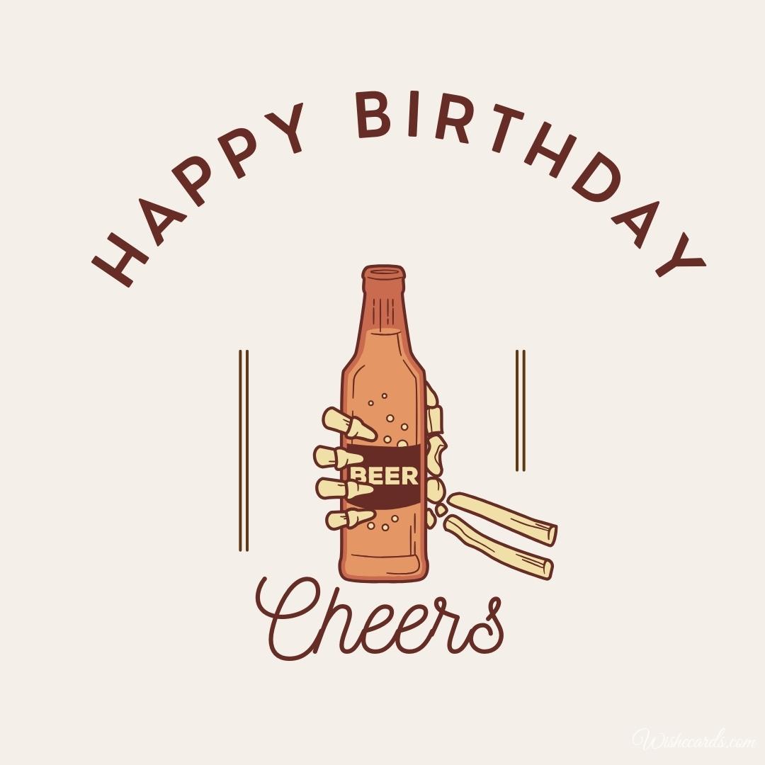 Happy Birthday Beer Image