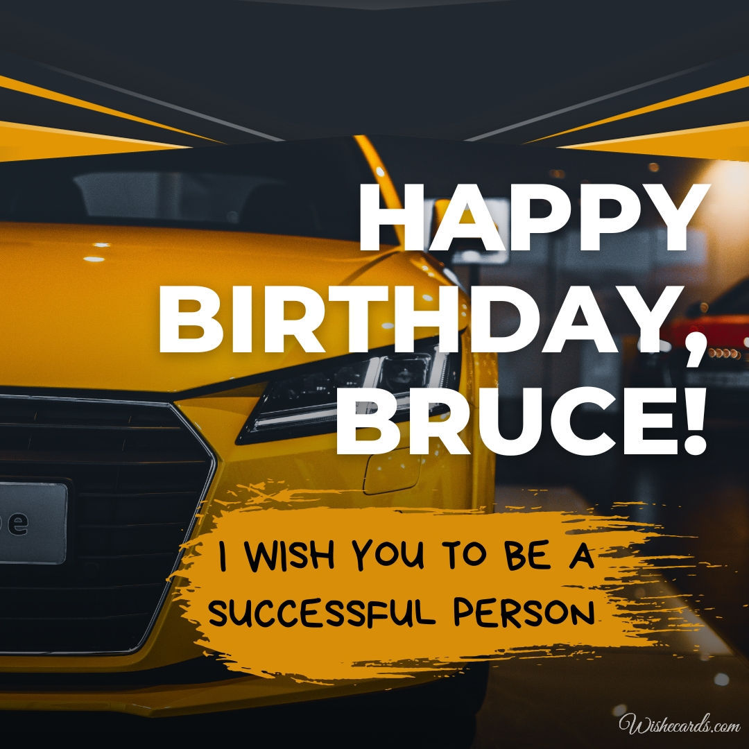 Happy Birthday Bruce Image