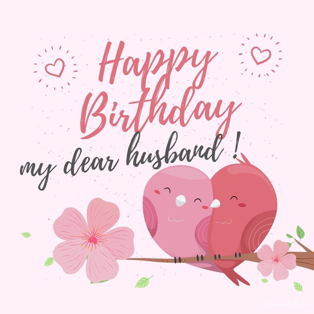 Happy Birthday Card for Husband