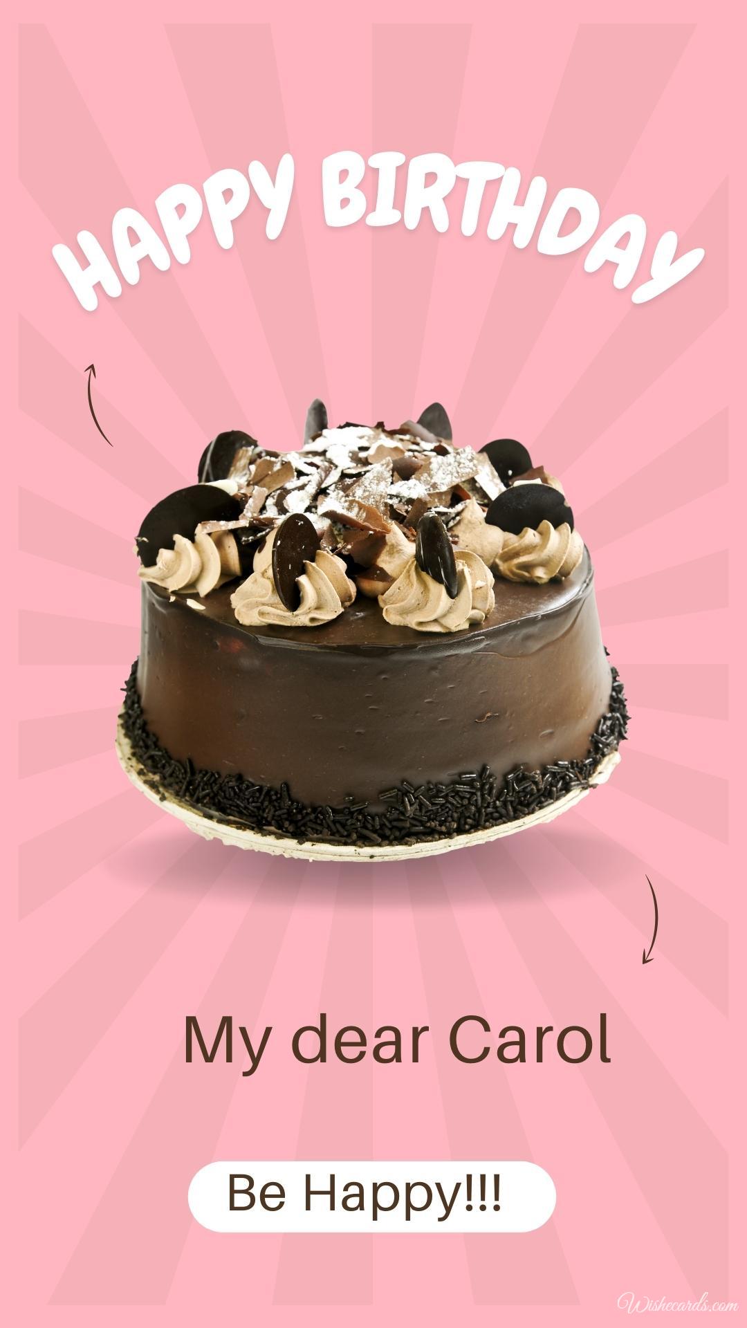 Happy Birthday Carol Cake