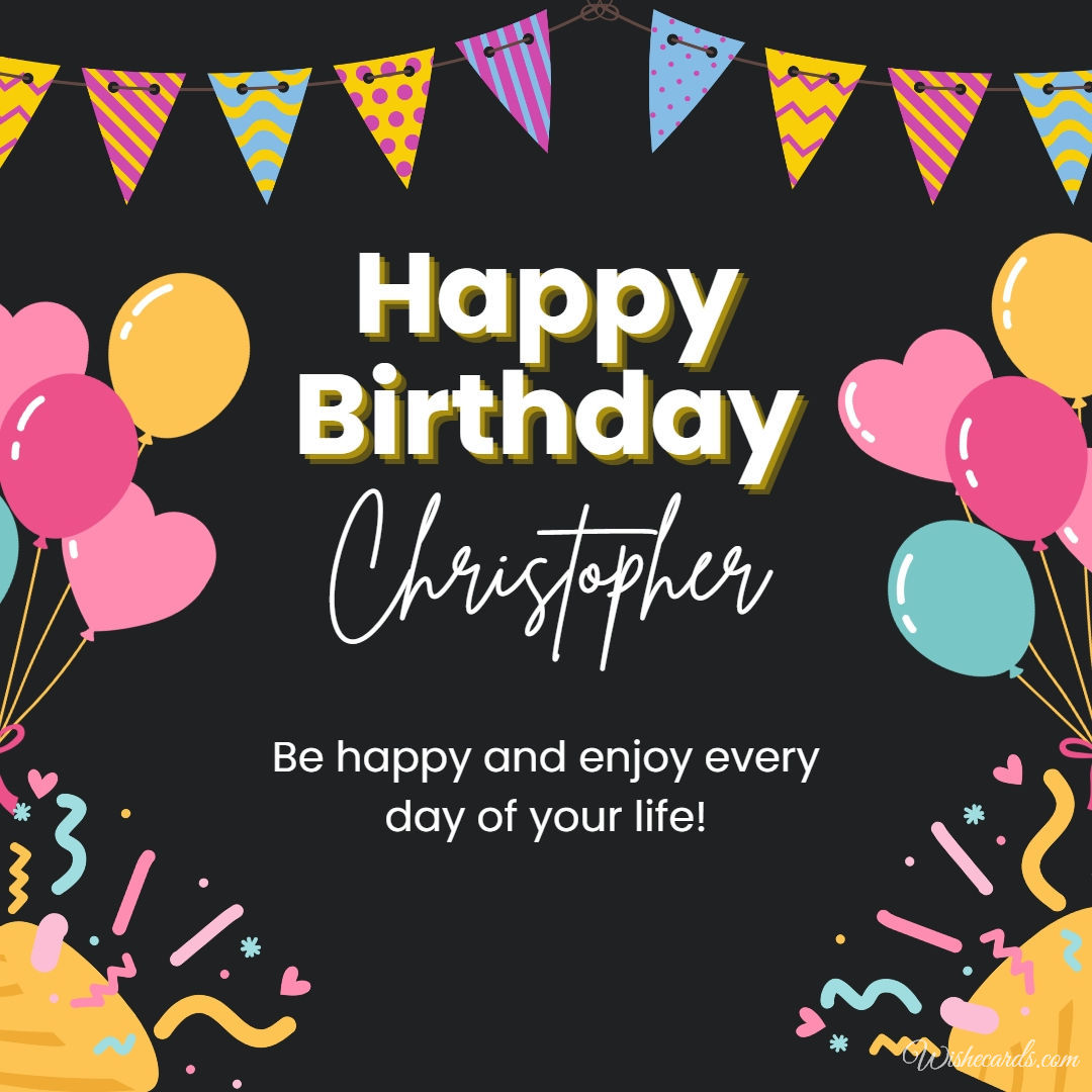 Happy Birthday Christopher Image