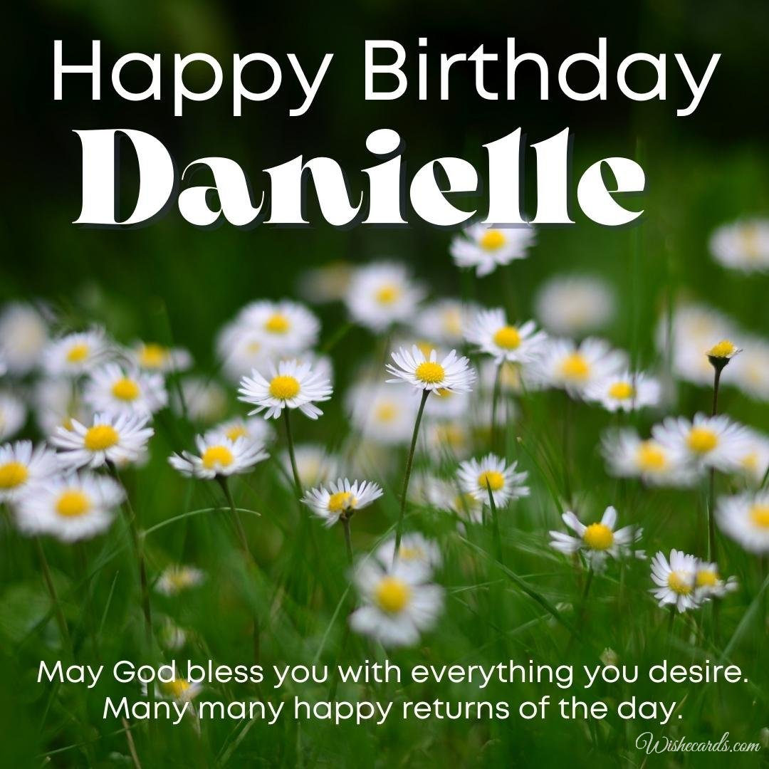 Happy Birthday Ecard for Danielle