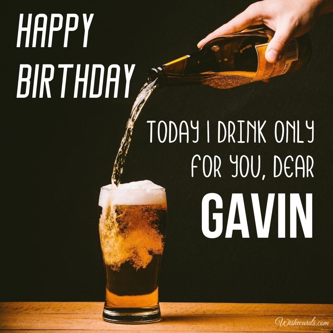 Happy Birthday Ecard for Gavin