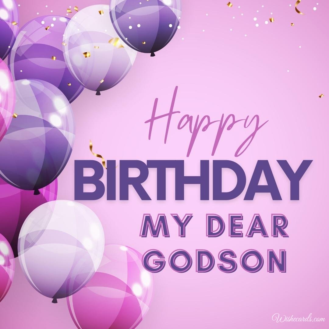 Happy Birthday Ecard for Godson