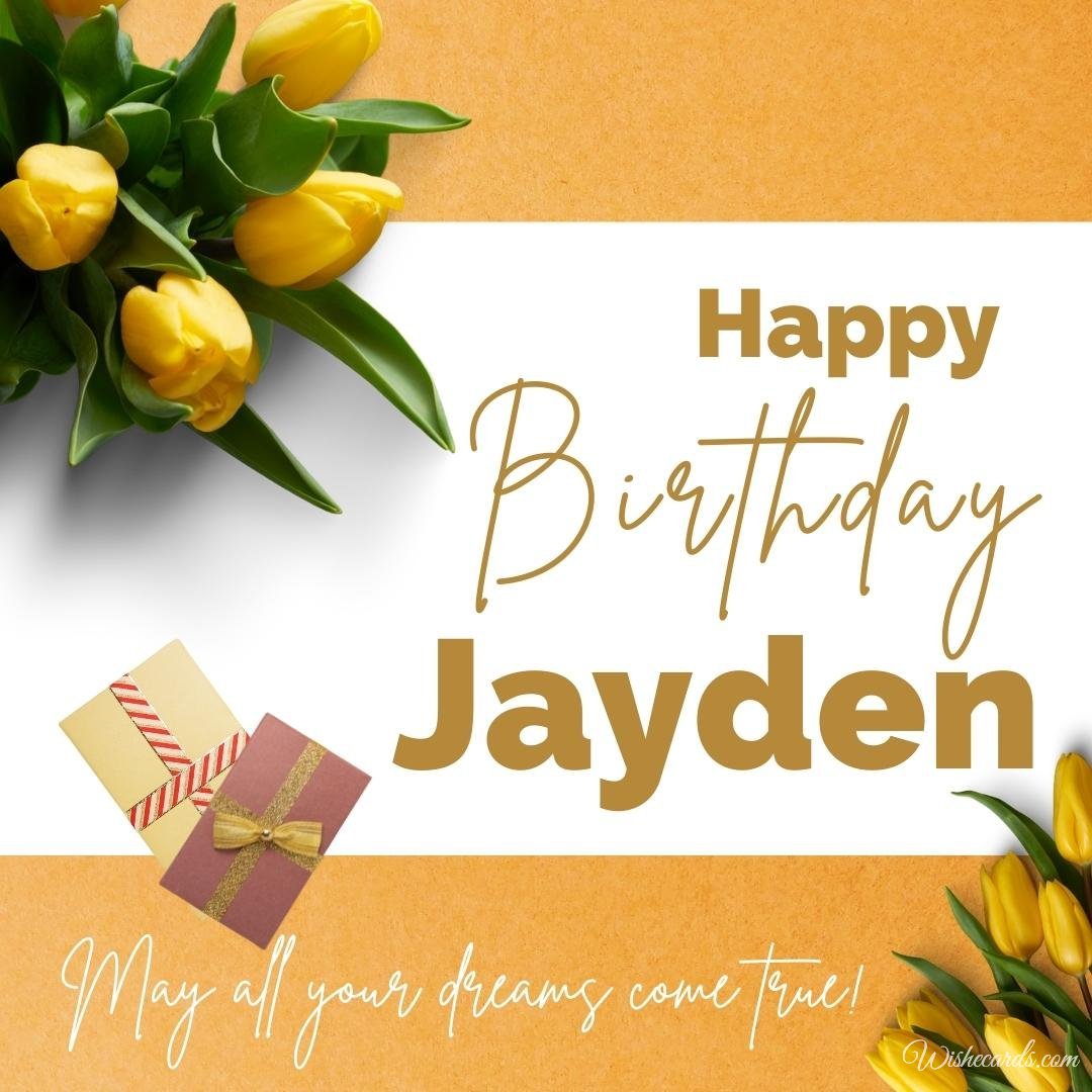 Happy Birthday Ecard For Jayden