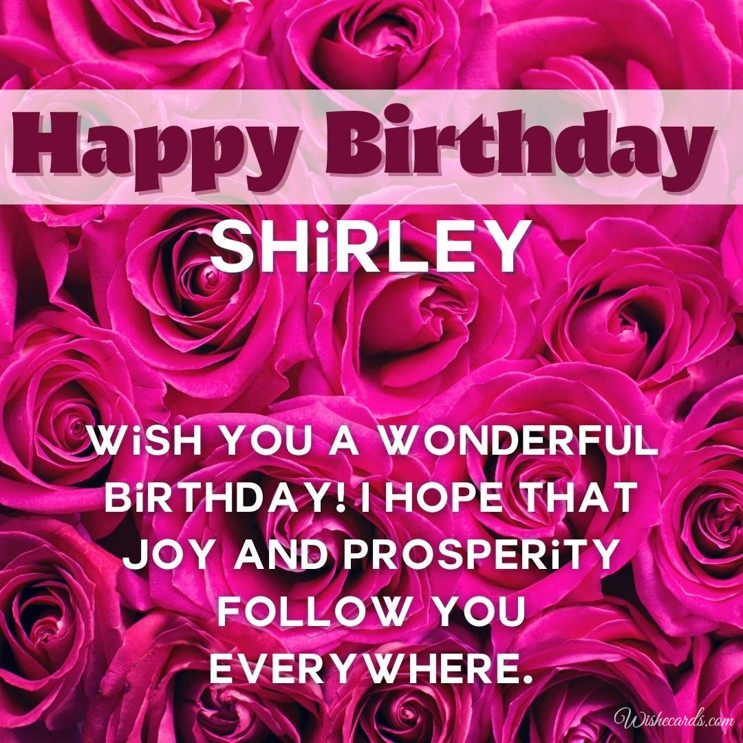 Happy Birthday Ecard For Shirley