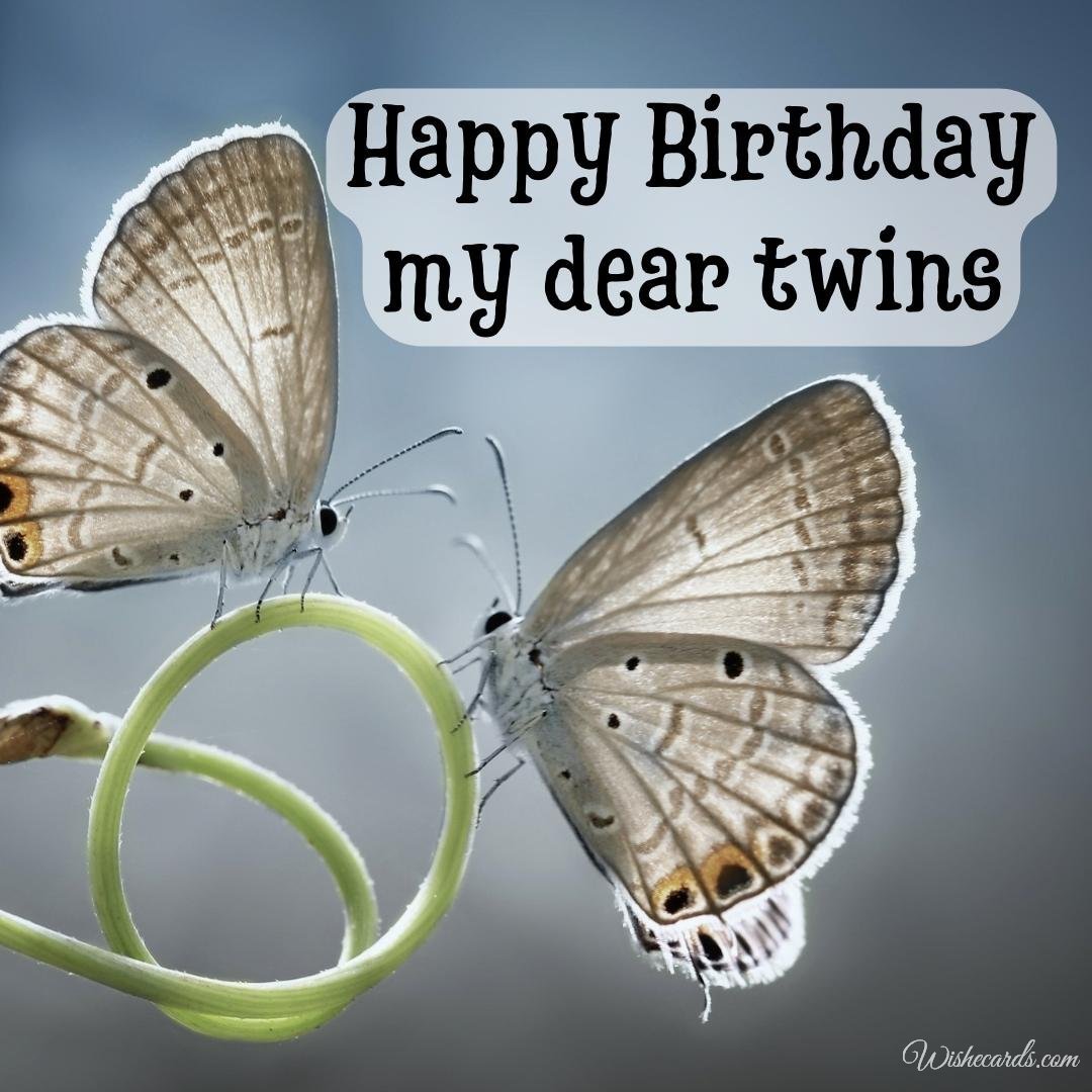 Happy Birthday Ecard For Twins
