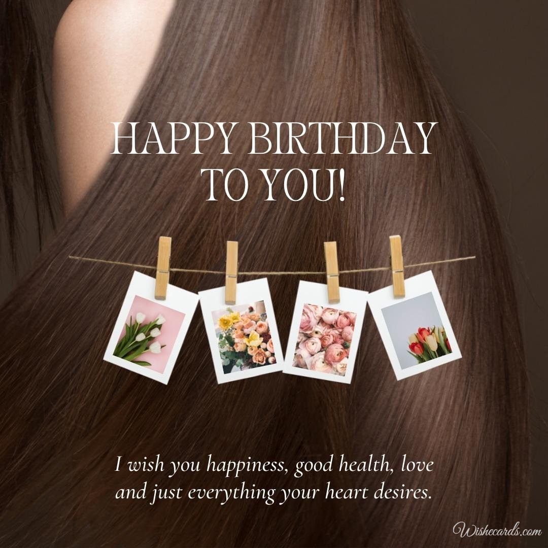 Happy Birthday Ecard To Hairdresser