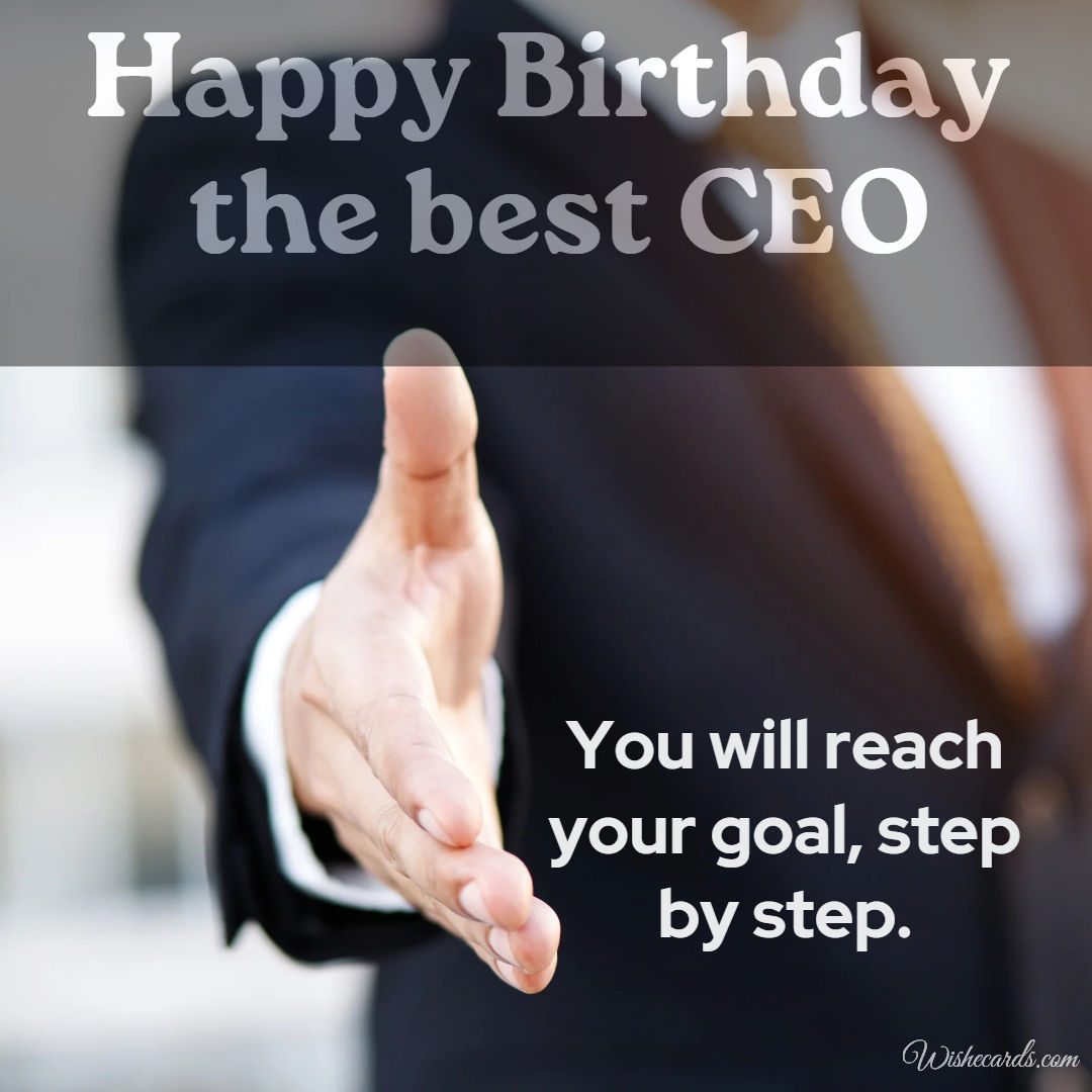 Happy Birthday for CEO