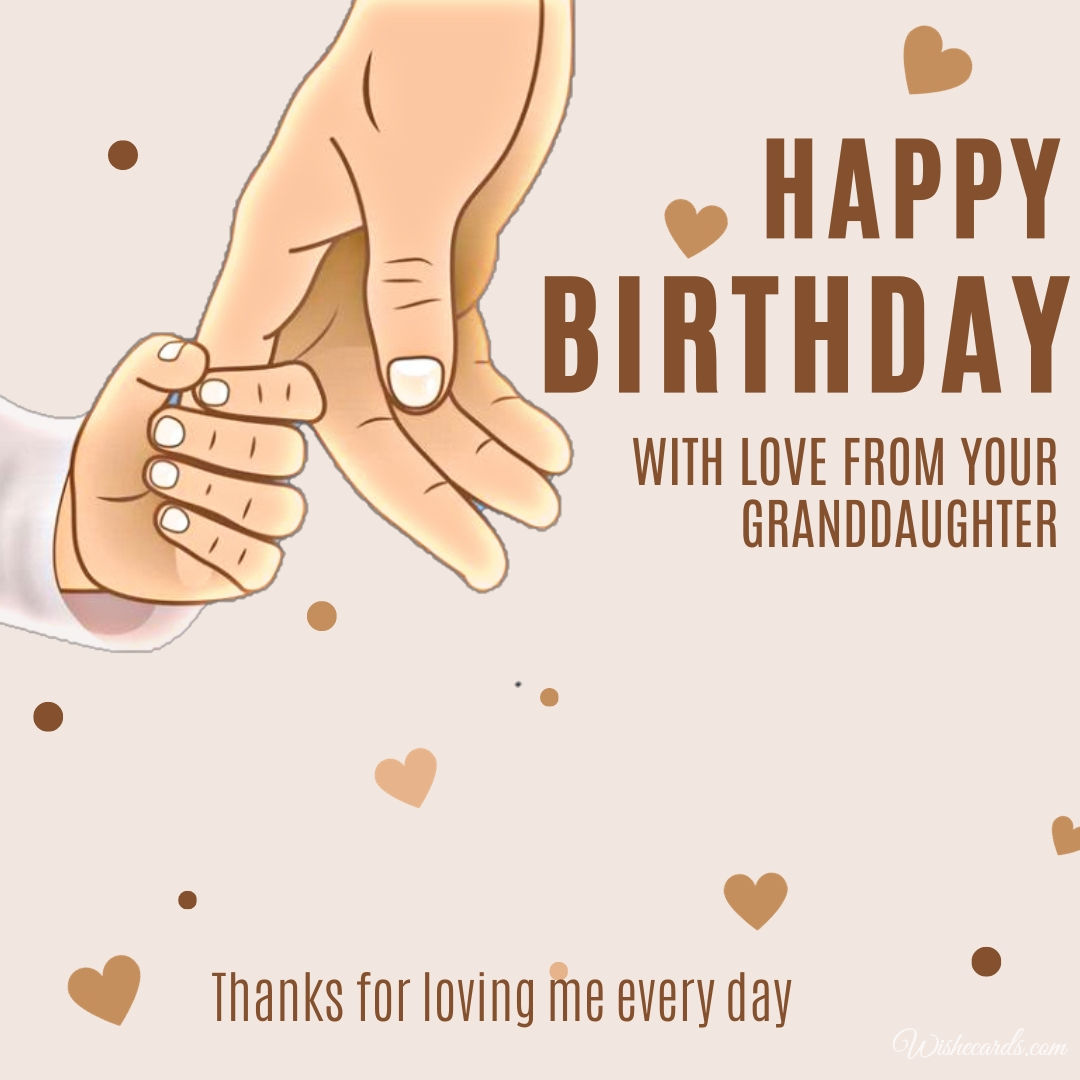Happy Birthday from Granddaughter