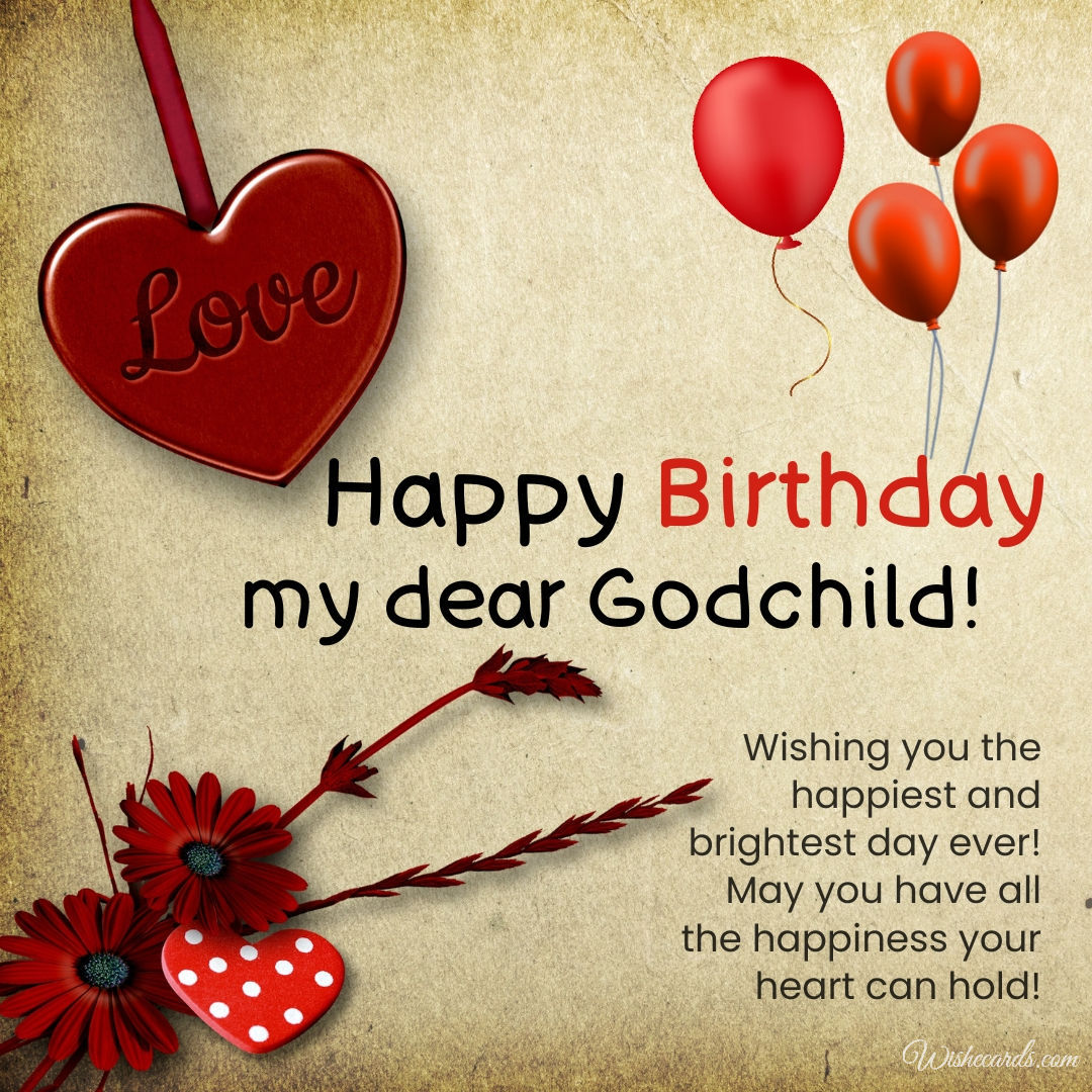 Happy Birthday Cards for Godchild 