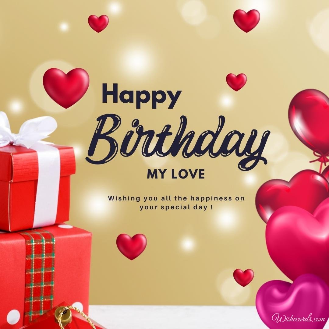 Happy Birthday Greeting Card for Beloved