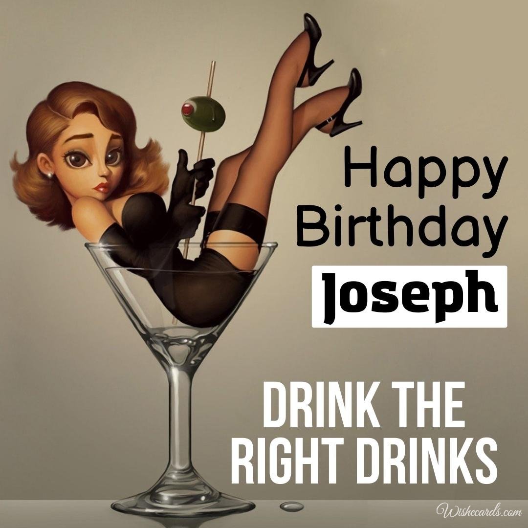 Happy Birthday Greeting Ecard for Joseph