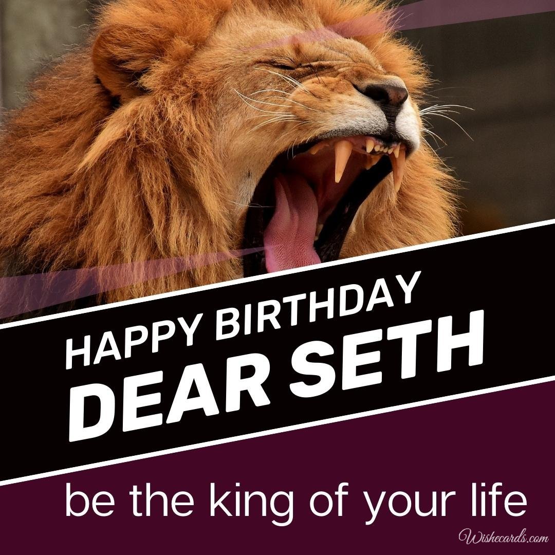 Happy Birthday Greeting Ecard For Seth