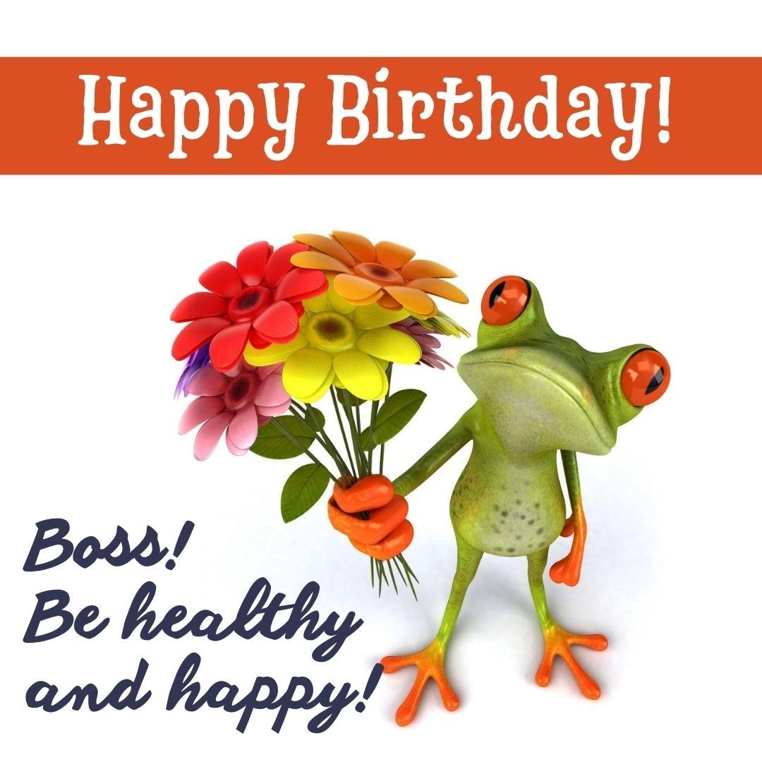 Happy Birthday Wish Card for Boss