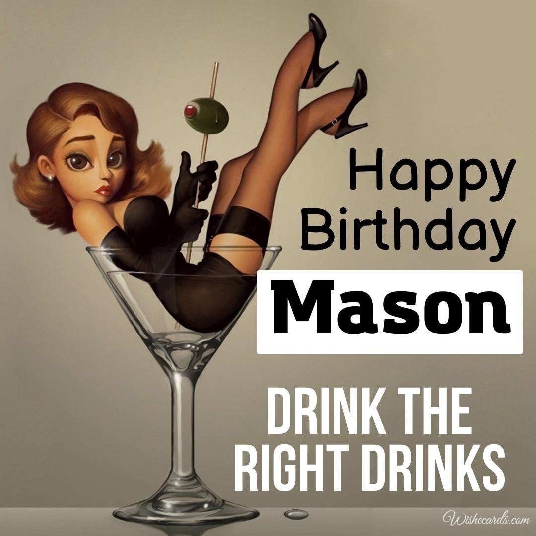 Happy Birthday Wish Ecard For Mason