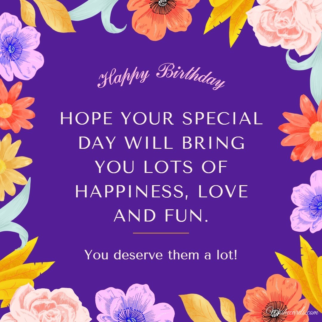 Happy Birthday Wish Ecard To Client