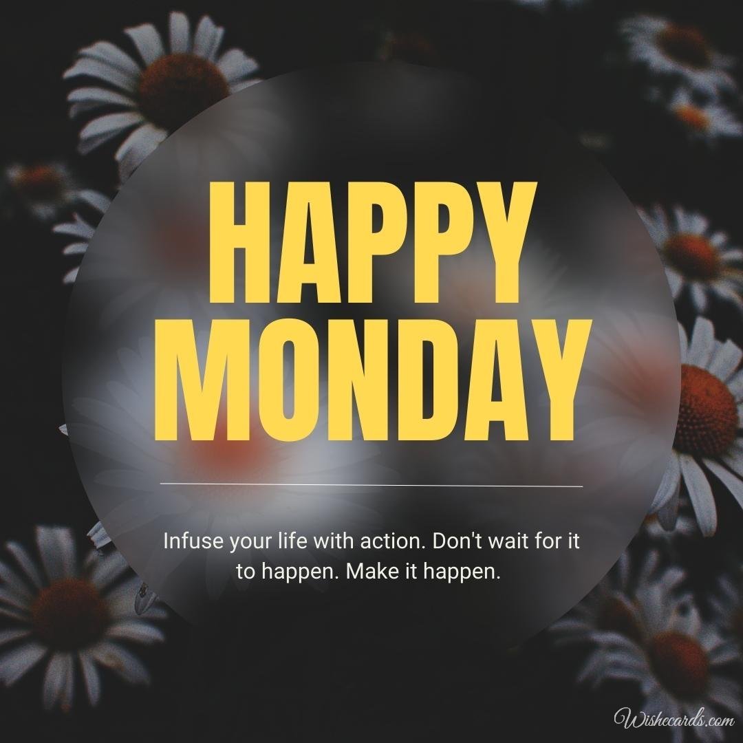 Happy Monday Image with Text