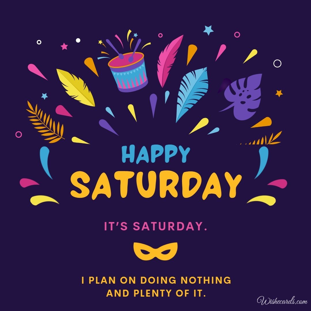 Happy Saturday Beautiful Picture with Text