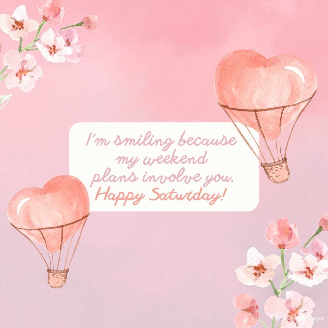 Happy Saturday Romantic Greeting Ecard