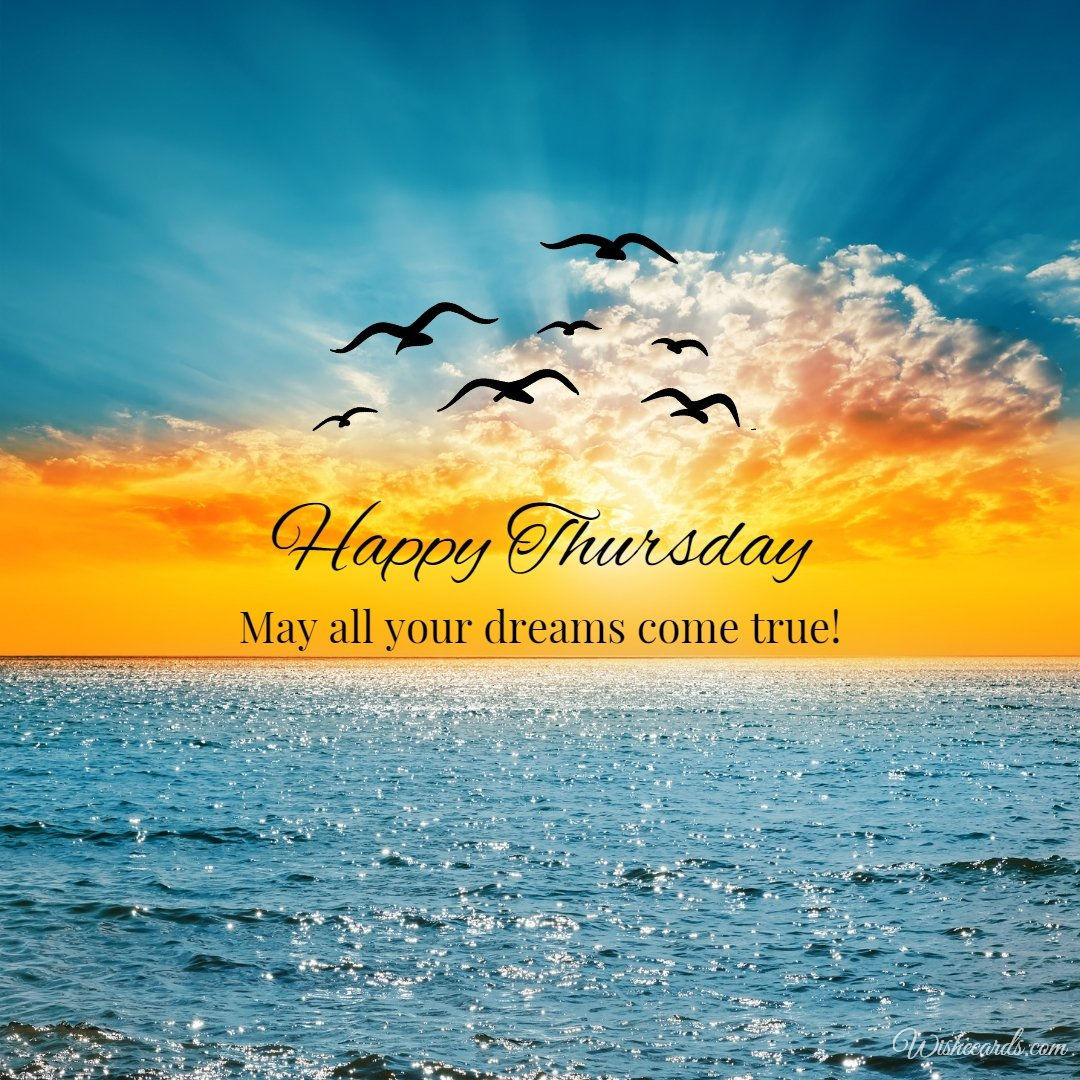 Happy Thursday Beautiful Image with Text