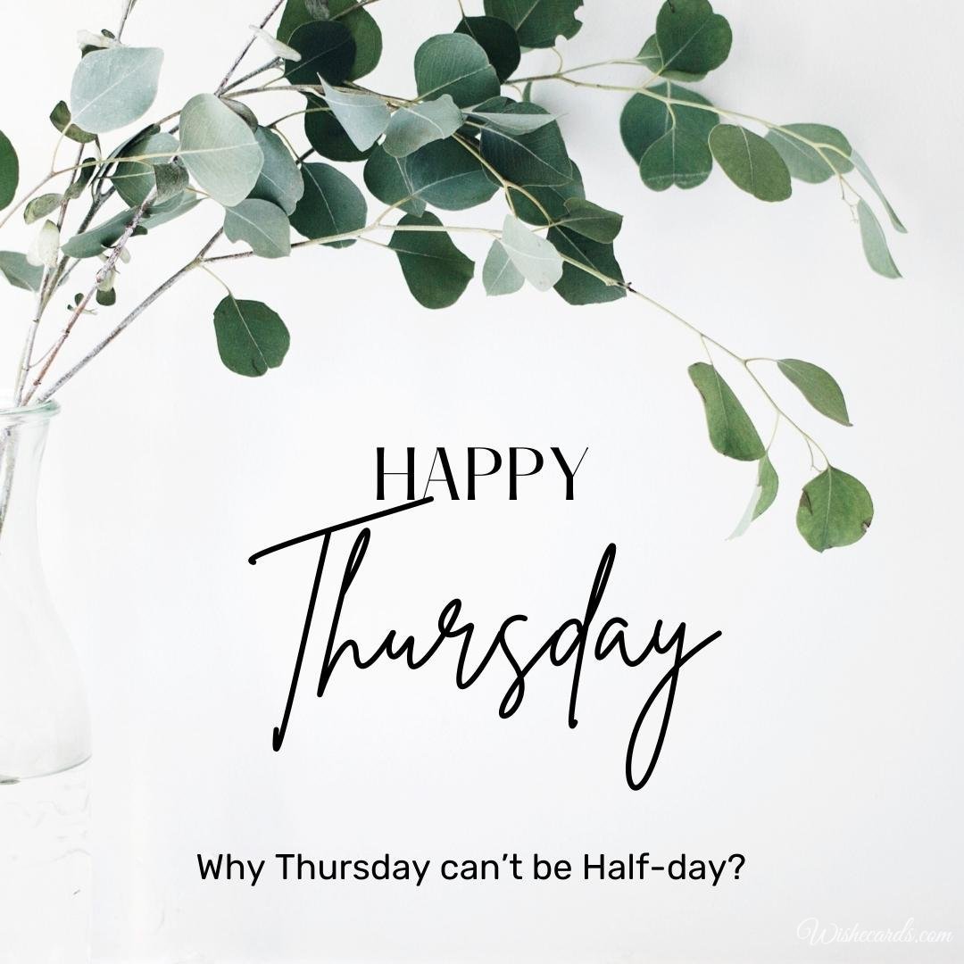Happy Thursday Cool Image with Text