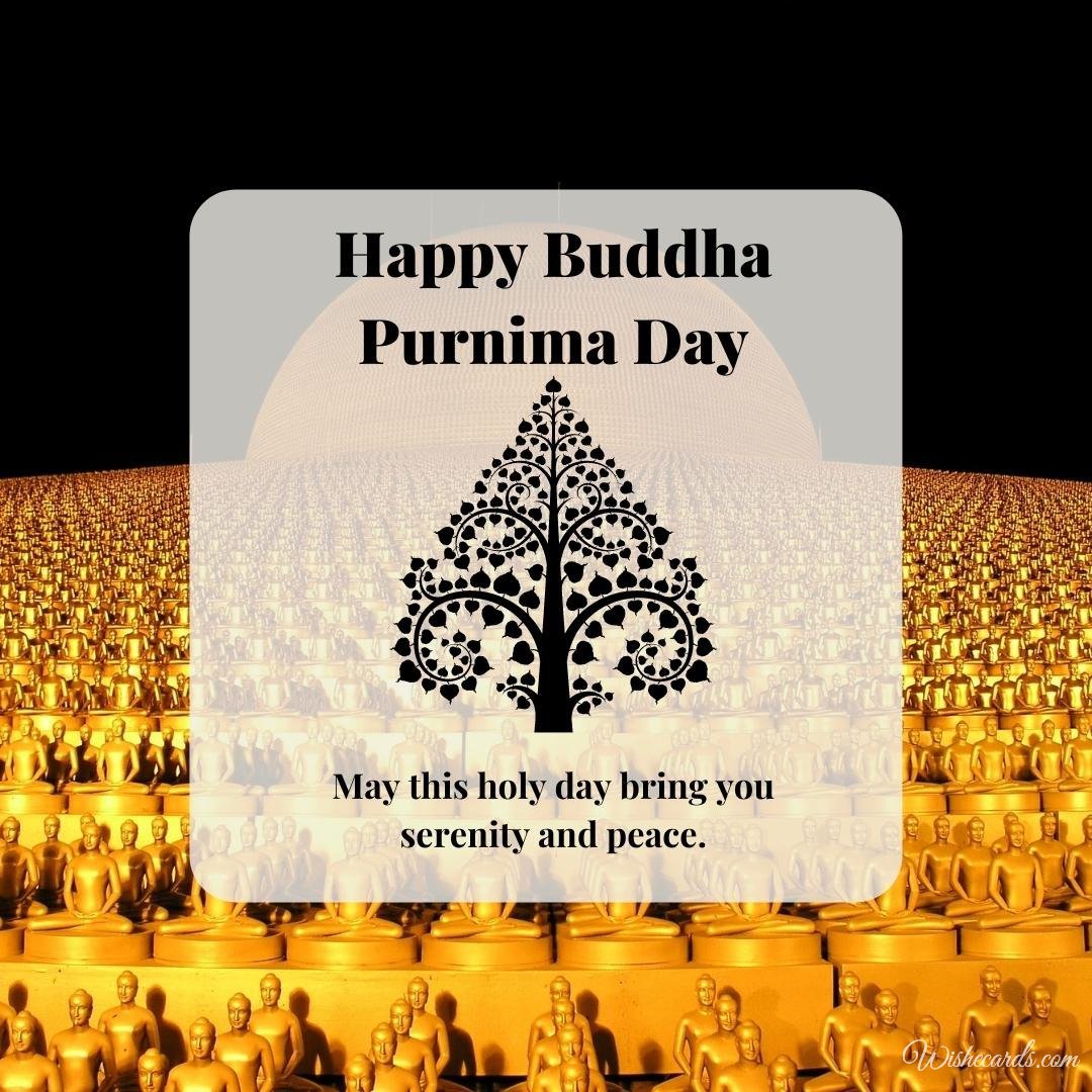 Inspiring Buddha Purnima Day Card