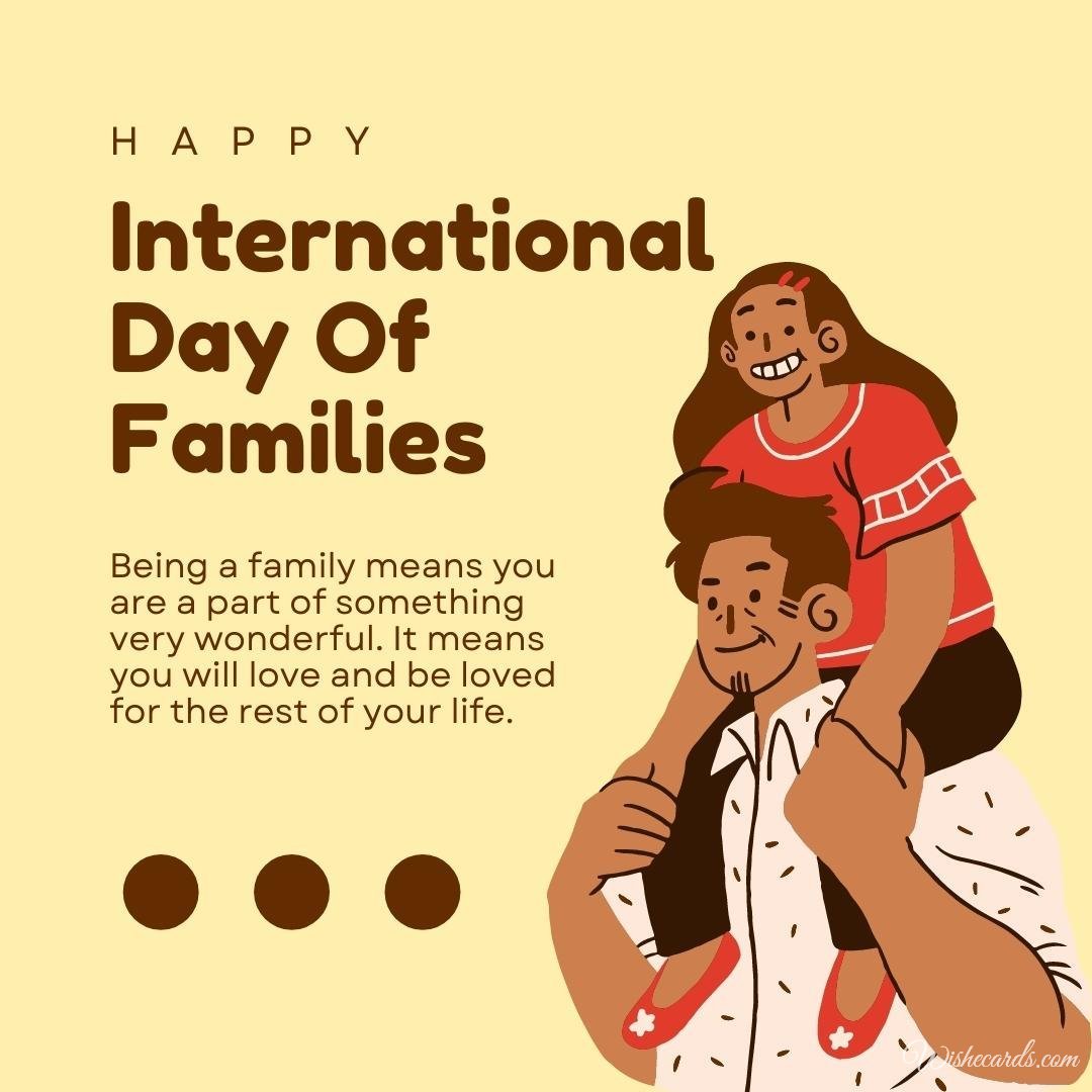 Inspiring International Day Of Families Card