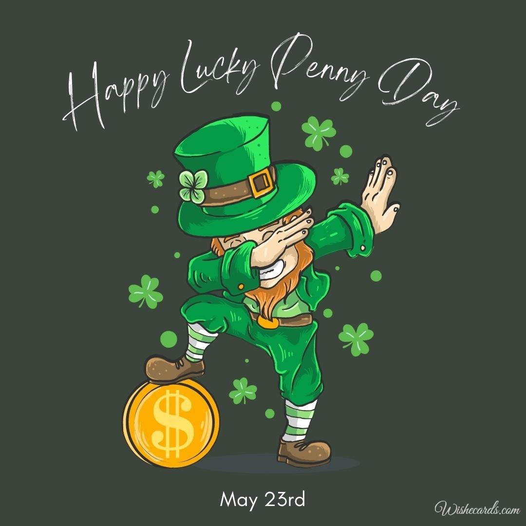 Inspiring National Lucky Penny Day Card