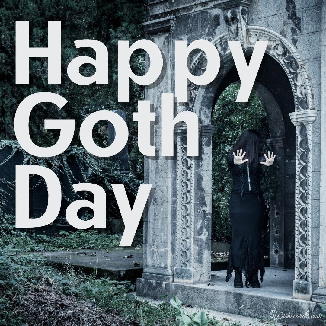 Inspiring World Goth Day Card