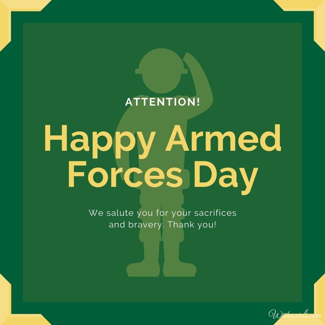 National Armed Forces Day Picture With Text