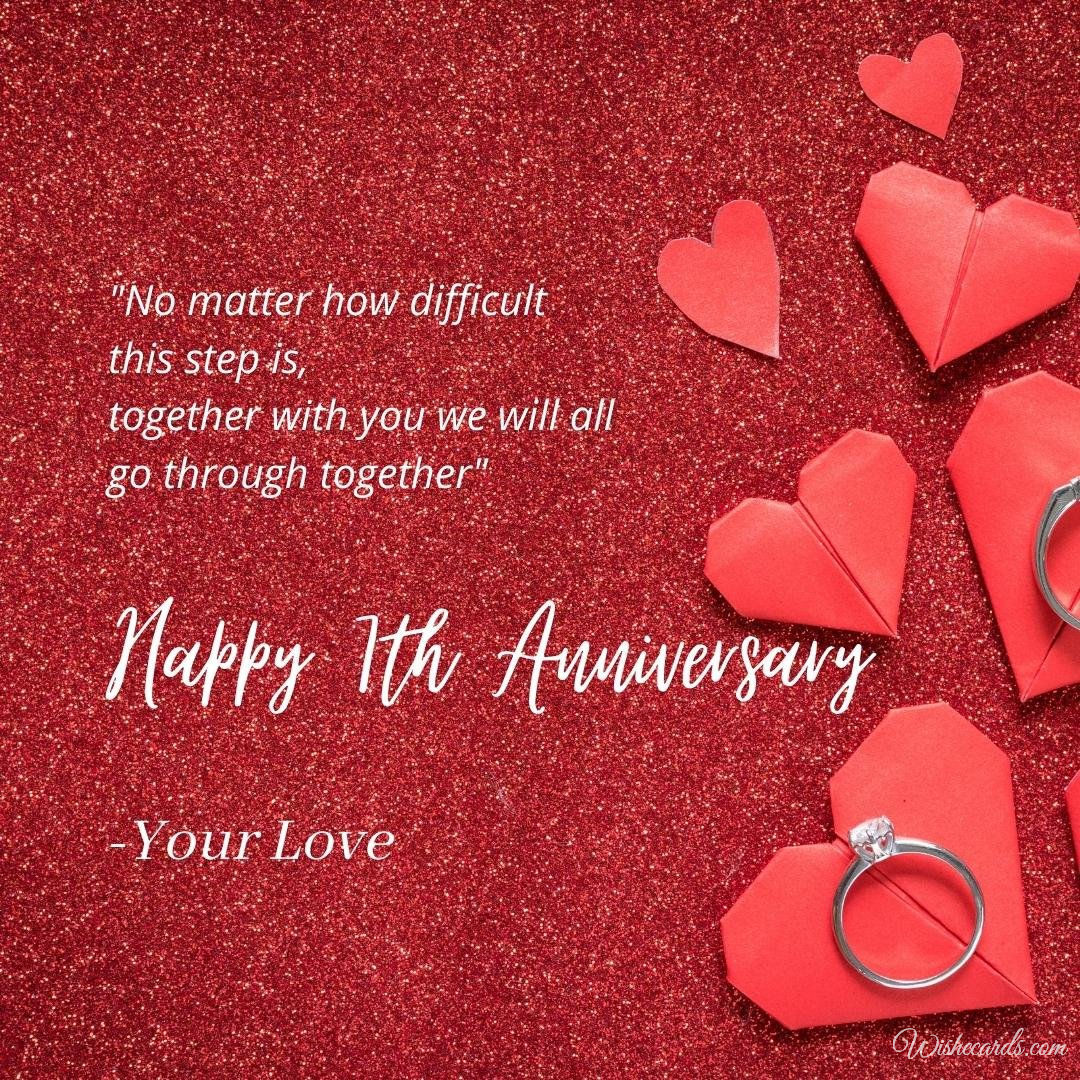 Romantic 7th Anniversary Wishes Ecard