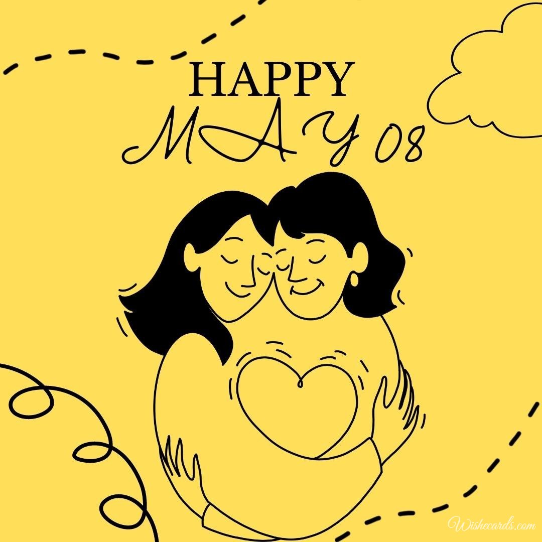 Romantic Mothers Day Ecard With Text