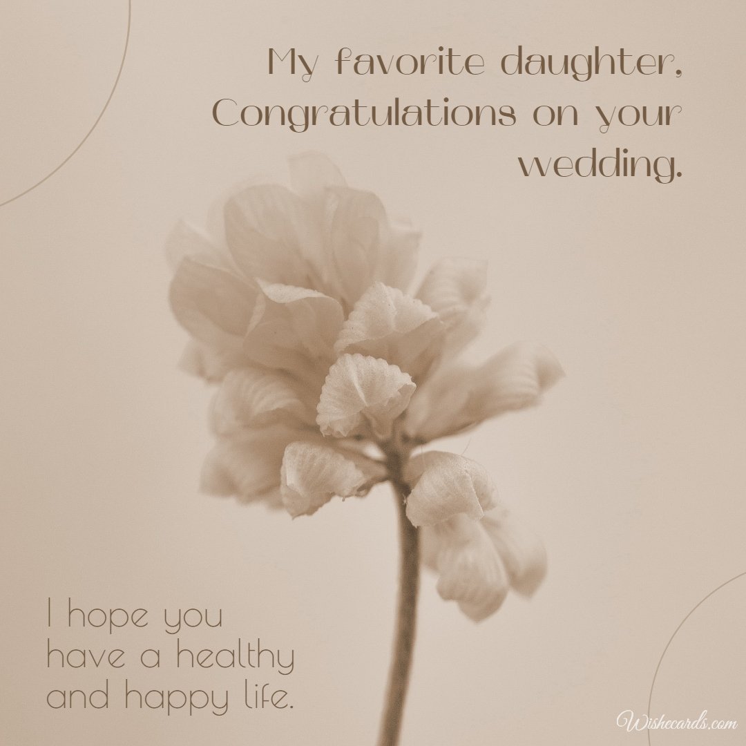 Romantic Virtual Wedding Picture For Daughter