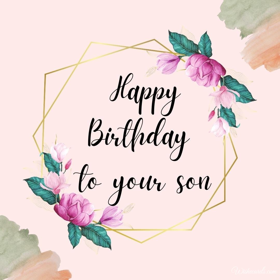 Son Birthday Card For Mom