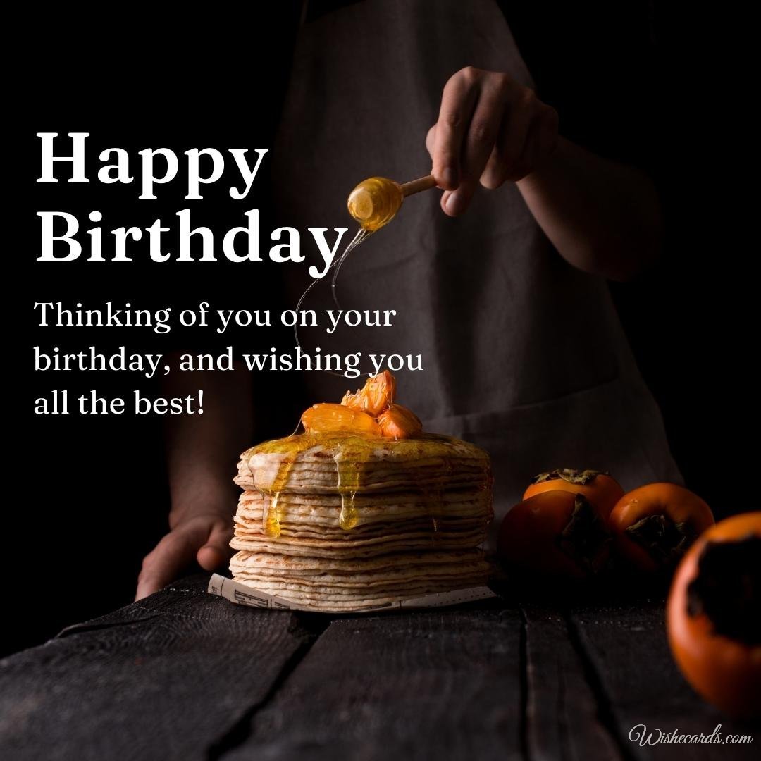 Stylish Happy Birthday Wish Ecard